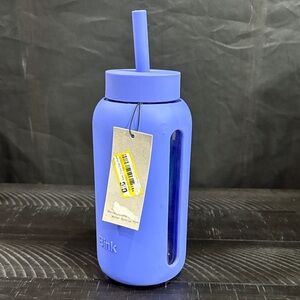 Bink Blue Water Bottle with Straw